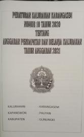 Peraturan Kalurahan Karangasem Nomor 10 Tahun 2020 Tentang Anggran Pendapatan dan Belanja Kalurahan 